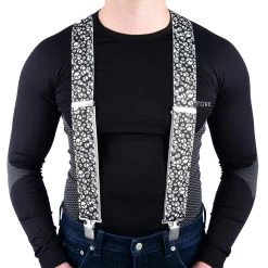 Oxford Riggers Extra Strong Trouser Braces -Biker Style Shop lrgscale11590 Oxford Riggers Braces Skull 1000 2