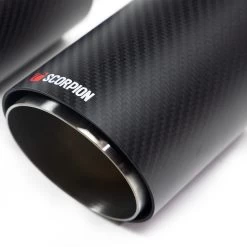 Scorpion Car Exhaust Upgrade Kit Quad 100mm Carbon Fibre Ascari Trim - All Makes & Models -Biker Style Shop lrgscale1333