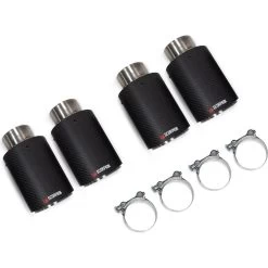 Scorpion Car Exhaust Upgrade Kit Quad 100mm Carbon Fibre Ascari Trim - All Makes & Models -Biker Style Shop lrgscale1483