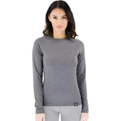 Knox Dry Inside Mia Ladies Long Sleeve Base Layer Top -Biker Style Shop lrgscale14921 Knox Dry Inside Mia Womens Long Sleeve Base Layer Top Grey 1600 1
