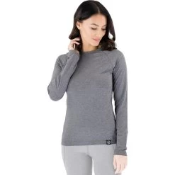 Knox Knox Dry Inside Mia Ladies Long Sleeve Base Layer Top 14 Knox Knox Dry Inside Mia Ladies Long Sleeve Base Layer Top -Biker Style Shop lrgscale14921 Knox Dry Inside Mia Womens Long Sleeve Base Layer Top Grey 1600 2 1