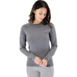 Knox Knox Dry Inside Mia Ladies Long Sleeve Base Layer Top 15 Knox Knox Dry Inside Mia Ladies Long Sleeve Base Layer Top -Biker Style Shop lrgscale14921 Knox Dry Inside Mia Womens Long Sleeve Base Layer Top Grey 1600 3 1