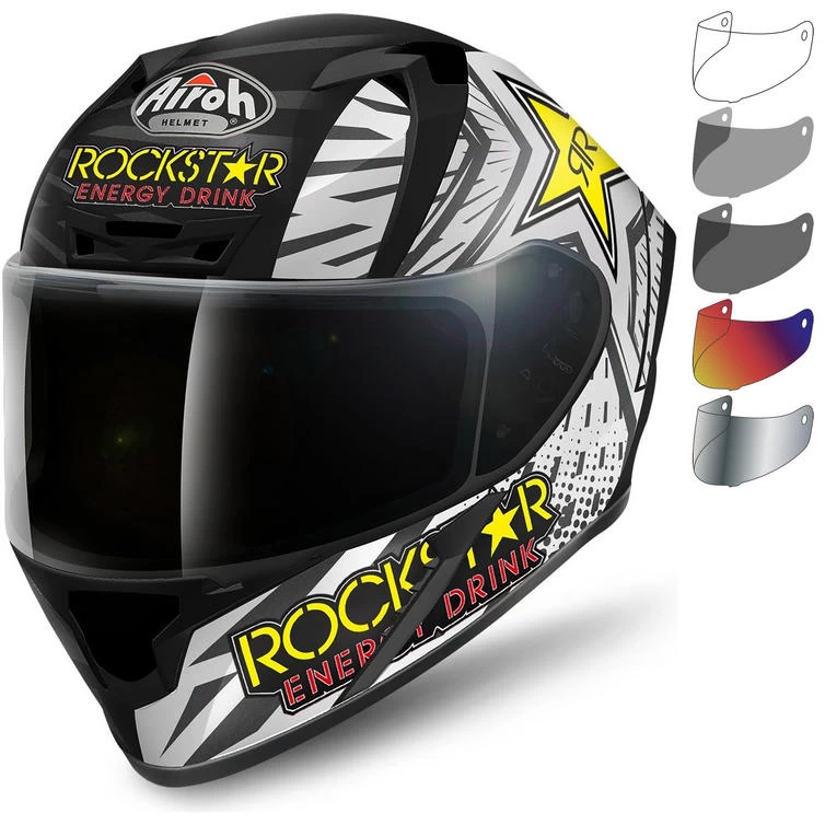 Airoh Valor Rockstar Motorcycle Helmet & Visor 1 Airoh Valor Rockstar Motorcycle Helmet & Visor