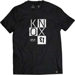 Knox Checkered Flag T-Shirt 13 Knox Checkered Flag T-Shirt -Biker Style Shop lrgscale15082 Knox Checkered Flag T Shirt Black 773 1