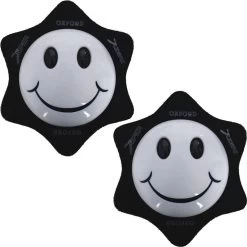 Oxford Oxford Smiler Motorcycle Knee Sliders -Biker Style Shop lrgscale15856 Oxford Smiler Motorcycle Knee Slider White 1600