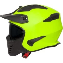 Spada Storm Plain Open Face Motorcycle Helmet & Visor -Biker Style Shop lrgscale16508 Spada Storm Plain Motorcycle Helmet Matt Yellow 1129 1