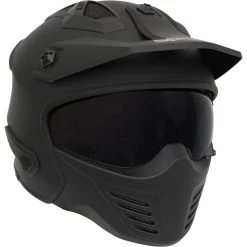 Spada Storm Plain Open Face Motorcycle Helmet & Visor -Biker Style Shop lrgscale16508 Spada Storm Plain Open Face Motorcycle Helmet Matt Black 1600 3