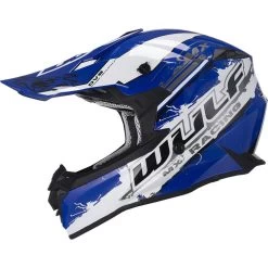 Wulf Off Road Pro Motocross Helmet -Biker Style Shop lrgscale16875 Wulf Off Road Pro Adult Motocross Helmet Blue 1017 1