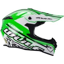 Wulf Off Road Pro Motocross Helmet -Biker Style Shop lrgscale16875 Wulf Off Road Pro Adult Motocross Helmet Green 1014 2