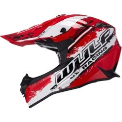 Wulf Off Road Pro Motocross Helmet -Biker Style Shop lrgscale16875 Wulf Off Road Pro Adult Motocross Helmet Red 1018 1