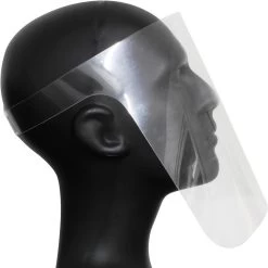 100 X Full Face Protective Face Shields Clear 11 100 X Full Face Protective Face Shields Clear -Biker Style Shop lrgscale17200 Disposable Plastic Visors 1600 3 1