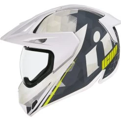 Icon Variant Pro Ascension Dual Sport Helmet & Visor -Biker Style Shop lrgscale17275 Icon Variant Pro Ascension Dual Sport Helmet White 938 2