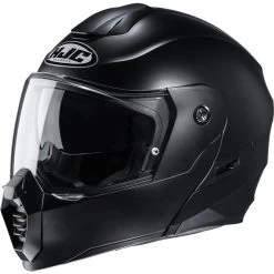 HJC C80 Plain Flip Front Motorcycle Helmet -Biker Style Shop lrgscale17758 HJC C80 Plain Flip Front Motorcycle Helmet Black 1600 2
