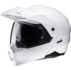 HJC C80 Plain Flip Front Motorcycle Helmet & Visor -Biker Style Shop lrgscale17758 HJC C80 Plain Flip Front Motorcycle Helmet White 1600 1