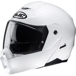 HJC C80 Plain Flip Front Motorcycle Helmet -Biker Style Shop lrgscale17758 HJC C80 Plain Flip Front Motorcycle Helmet White 1600 2
