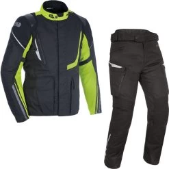 Oxford Montreal 4.0 Dry2Dry Motorcycle Jacket & Trousers Black Fluo/Stealth Black -Biker Style Shop lrgscale17873 Oxford Montreal 4.0 Dry2Dry Jacket and Pants Kit Fluo Black 1157 0