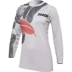 Thor Sector Urth 2022 Ladies Motocross Jersey & Pants Light Grey Kit -Biker Style Shop lrgscale18109 Thor Sector Urth 2022 Ladies Motocross Jersey Light Grey 1600 1 3