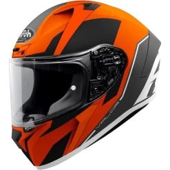 Airoh Valor Wings Motorcycle Helmet & Visor -Biker Style Shop lrgscale18188 Airoh Valor Wings Motorcycle Helmet Matt Orange 911 1