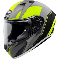 Airoh Valor Wings Motorcycle Helmet & Visor -Biker Style Shop lrgscale18188 Airoh Valor Wings Motorcycle Helmet Matt Yellow 909 1