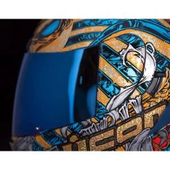 Icon Airform Pharaoh Motorcycle Helmet & Visor -Biker Style Shop lrgscale18195 Icon Airform Pharaoh Motorcycle Helmet Gold 1440 6