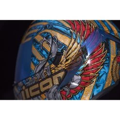Icon Airform Pharaoh Motorcycle Helmet & Visor -Biker Style Shop lrgscale18195 Icon Airform Pharaoh Motorcycle Helmet Gold 1440 8