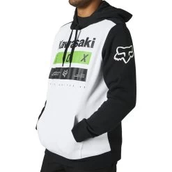 Fox Racing Honda Wing Pullover Fleece Hoodie -Biker Style Shop lrgscale18305 Fox Racing Kawasaki Stripes Pullover Fleece Hoodie Black White 1282 3