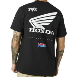 Fox Racing Honda Wing Short Sleeve Premium T-Shirt -Biker Style Shop lrgscale18306 Fox Racing Honda Wing Short Sleeve T Shirt Black 1278 2