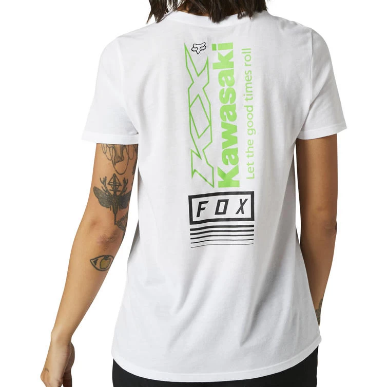 Fox Racing Kawasaki Ladies Short Sleeve T-Shirt 4 Fox Racing Kawasaki Ladies Short Sleeve T-Shirt - Image 4