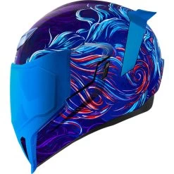 Icon Airflite Betta Motorcycle Helmet & Visor -Biker Style Shop lrgscale18551 Icon Airflite Betta Motorcycle Helmet Blue 1600 2