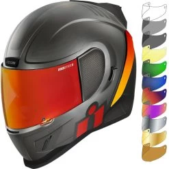 Icon Airform Resurgent Motorcycle Helmet Red & Visor
