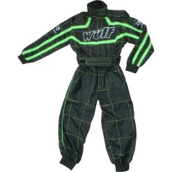 Wulf Youth Motocross Race Suit 16 Wulf Youth Motocross Race Suit -Biker Style Shop lrgscale18605 Wulf Youth Race Suit Black Green 1019 1 1