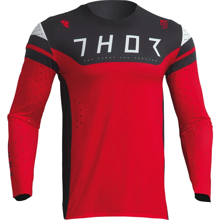Thor Prime Rival 2023 Motocross Jersey & Pants Charcoal Red Kit 4 Thor Prime Rival 2023 Motocross Jersey & Pants Charcoal Red Kit - Image 4