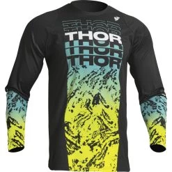 Thor Sector Atlas 2023 Motocross Jersey & Pants Black Teal Kit -Biker Style Shop lrgscale18665 Thor Sector Atlas 2023 Motocross Jersey Black Teal 1600 1