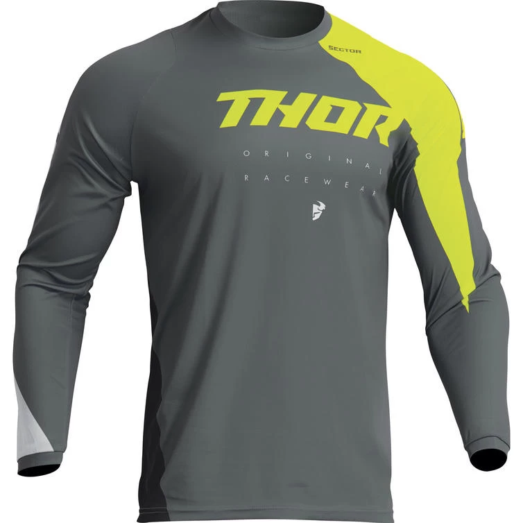 Thor Sector Edge 2023 Motocross Jersey & Pants Grey Acid Kit 4 Thor Sector Edge 2023 Motocross Jersey & Pants Grey Acid Kit - Image 4