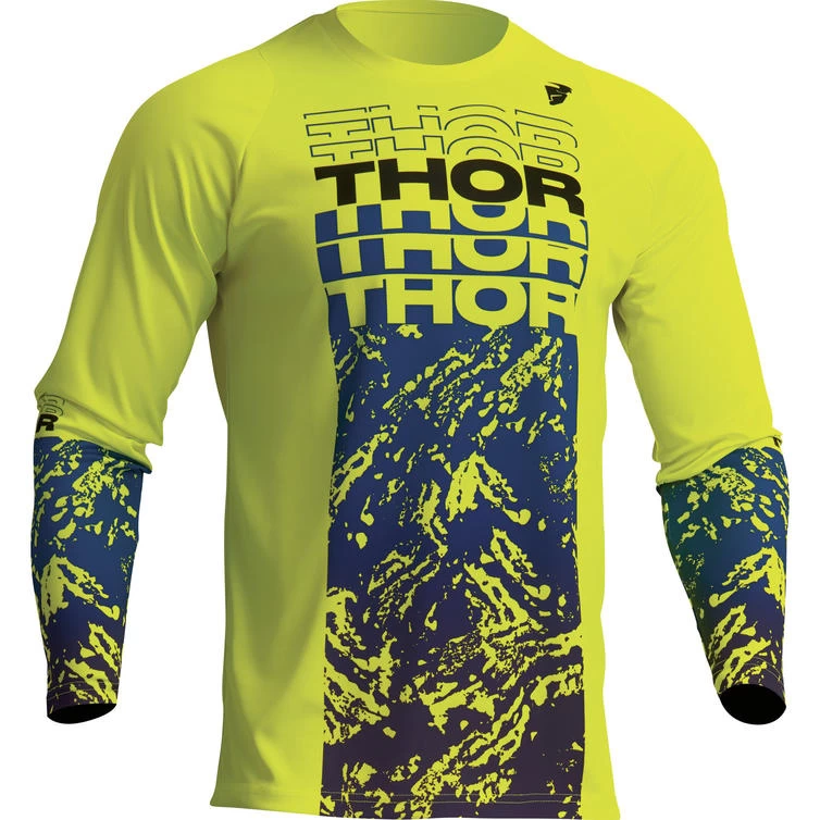 Thor Sector Atlas 2023 Youth Motocross Jersey & Pants Acid Blue Kit 4 Thor Sector Atlas 2023 Youth Motocross Jersey & Pants Acid Blue Kit - Image 4