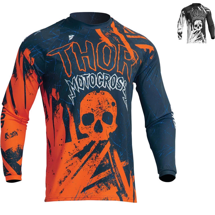 Thor Sector Gnar 2023 Youth Motocross Jersey 1 Thor Sector Gnar 2023 Youth Motocross Jersey