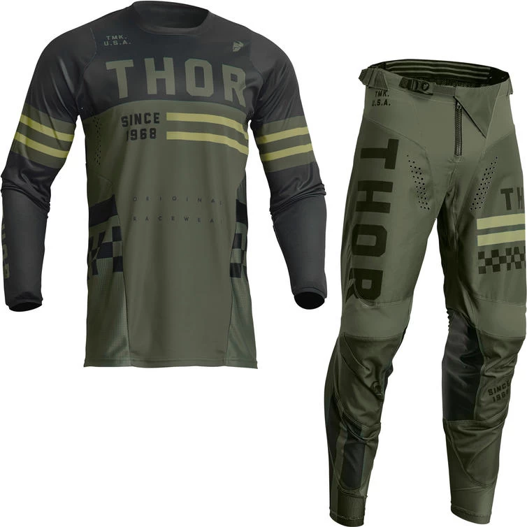 Thor Pulse Combat 2023 Motocross Jersey & Pants Army Kit 3 Thor Pulse Combat 2023 Motocross Jersey & Pants Army Kit - Image 3