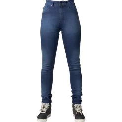 Bull-It Icona II AA Approved Slim Fit Blue Ladies Motorcycle Jeans -Biker Style Shop lrgscale18732 Bull It Icona II AA Approved Slim Fit Motorcycle Jeans Blue 1600 2