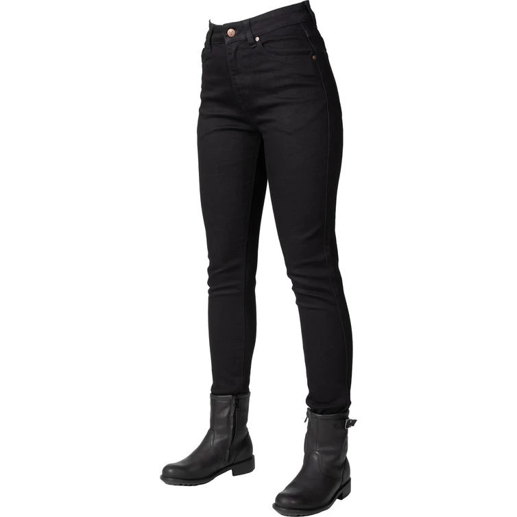 Bull-It Eclipse AA Approved Slim Fit Black Ladies Motorcycle Jeans 3 Bull-It Eclipse AA Approved Slim Fit Black Ladies Motorcycle Jeans - Image 3
