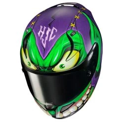 HJC RPHA 11 Green Goblin Motorcycle Helmet & Visor -Biker Style Shop lrgscale18742 HJC RPHA 11 Green Goblin Motorcycle Helmet Green Purple 1000 2
