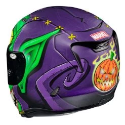 HJC RPHA 11 Green Goblin Motorcycle Helmet & Visor -Biker Style Shop lrgscale18742 HJC RPHA 11 Green Goblin Motorcycle Helmet Green Purple 1000 4