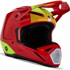 Fox Racing 2024 Youth V1 Ballast Fluo Red Motocross Helmet -Biker Style Shop lrgscale18857 Fox Racing 2024 Youth V1 Ballast Fluo Red Motocross Helmet 1441 2