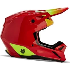Fox Racing 2024 Youth V1 Ballast Fluo Red Motocross Helmet -Biker Style Shop lrgscale18857 Fox Racing 2024 Youth V1 Ballast Fluo Red Motocross Helmet 1517 3