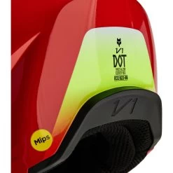 Fox Racing 2024 Youth V1 Ballast Fluo Red Motocross Helmet -Biker Style Shop lrgscale18857 Fox Racing 2024 Youth V1 Ballast Fluo Red Motocross Helmet 1600 10
