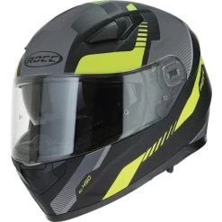 ROCC 453 Motorcycle Helmet -Biker Style Shop lrgscale18896 ROCC 453 Motorcycle Helmet Matt Black Yellow 1600 1