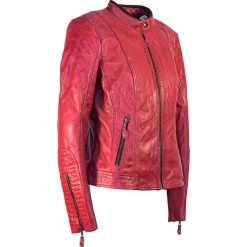 Richa Richa Lausanne Ladies Leather Motorcycle Jacket 12 Richa Richa Lausanne Ladies Leather Motorcycle Jacket -Biker Style Shop lrgscale22062 Richa Lausanne Ladies Leather Motorcycle Jacket Red 1600 2 1