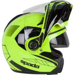Spada Reveal Tracker Flip Front Motorcycle Helmet -Biker Style Shop lrgscale23864 Spada Reveal Tracker Flip Front Motorcycle Helmet Black Flo 922 4