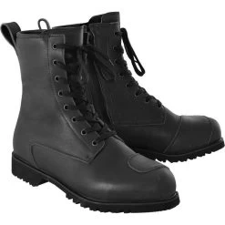 Oxford Merton Leather Motorcycle Boots -Biker Style Shop lrgscale24146 Oxford Merton Leather Motorcycle Boots Black 921 1