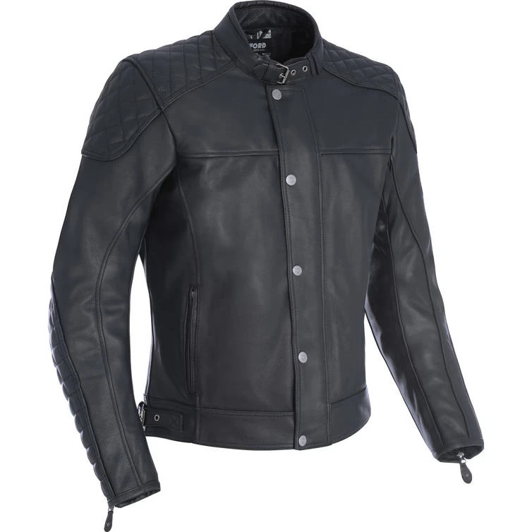 Oxford Hampton Leather Motorcycle Jacket 3 Oxford Hampton Leather Motorcycle Jacket - Image 3