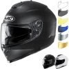 HJC C70 Plain Motorcycle Helmet & Visor